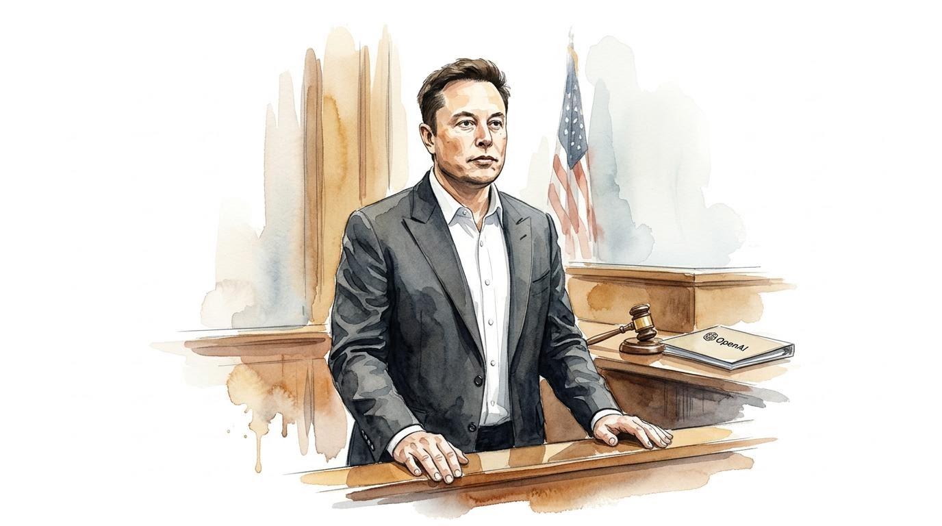 Musk Opens His $130B OpenAI Trial